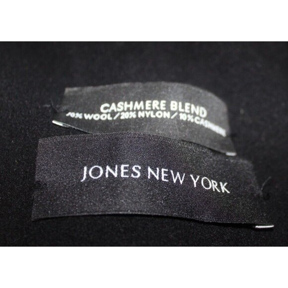 NEW Jones New York Wool Blend Peacoat Women's 14 Navy Blue Double Breasted NWT - Picture 6 of 7